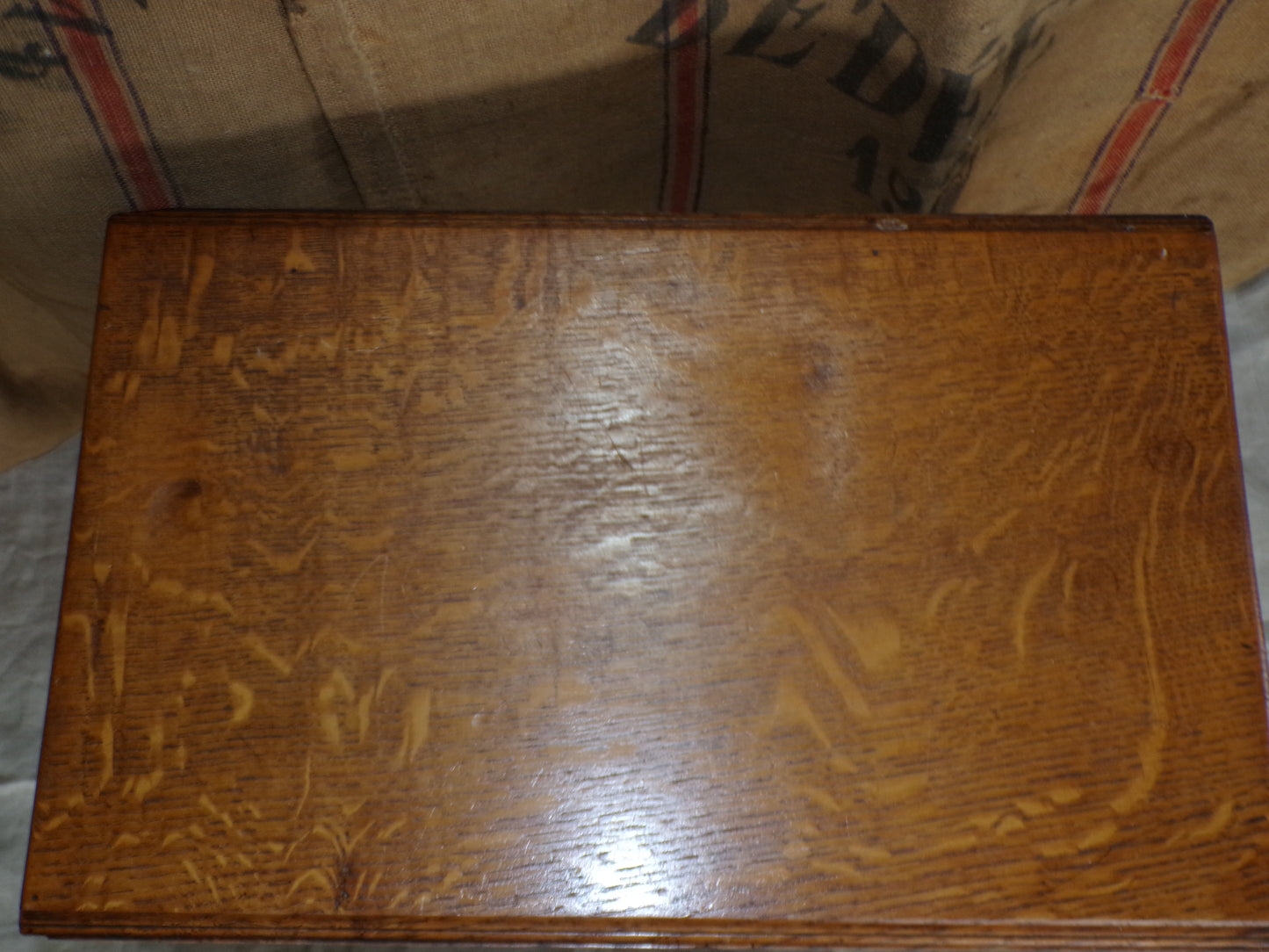 Carved bracket Georgian oak side table