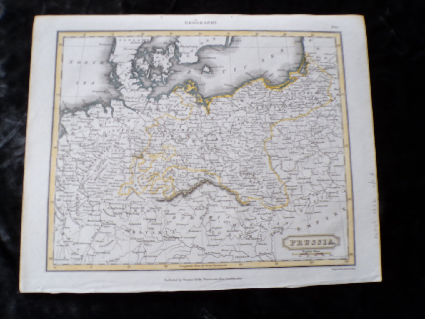 Antique map of Prussia 1832 Thomas Kelly