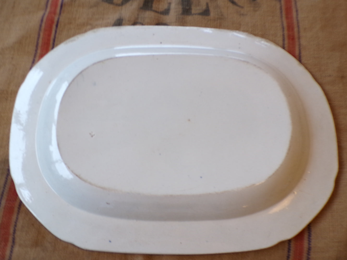 Antique meat platter willow pattern