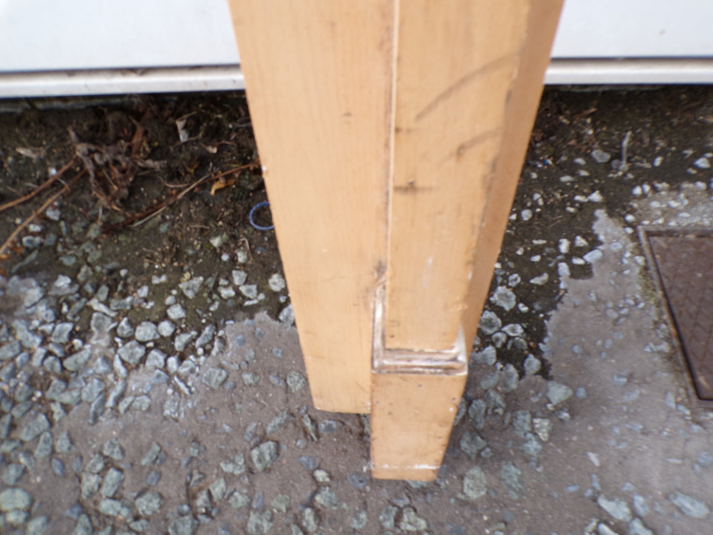 Stripped pine Victorian fire surround