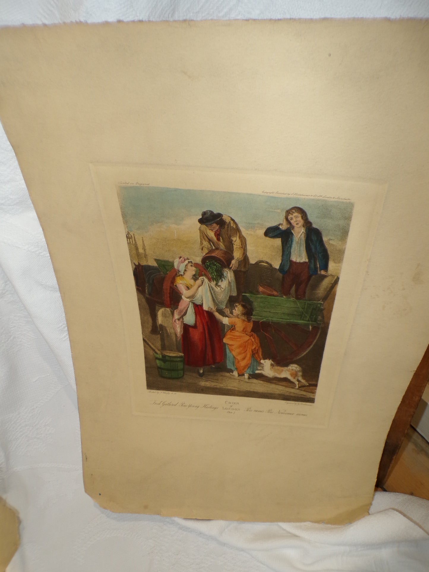 The Cries of London - hand tinted engravings