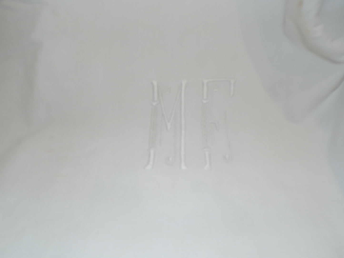 French antique linen bed sheet