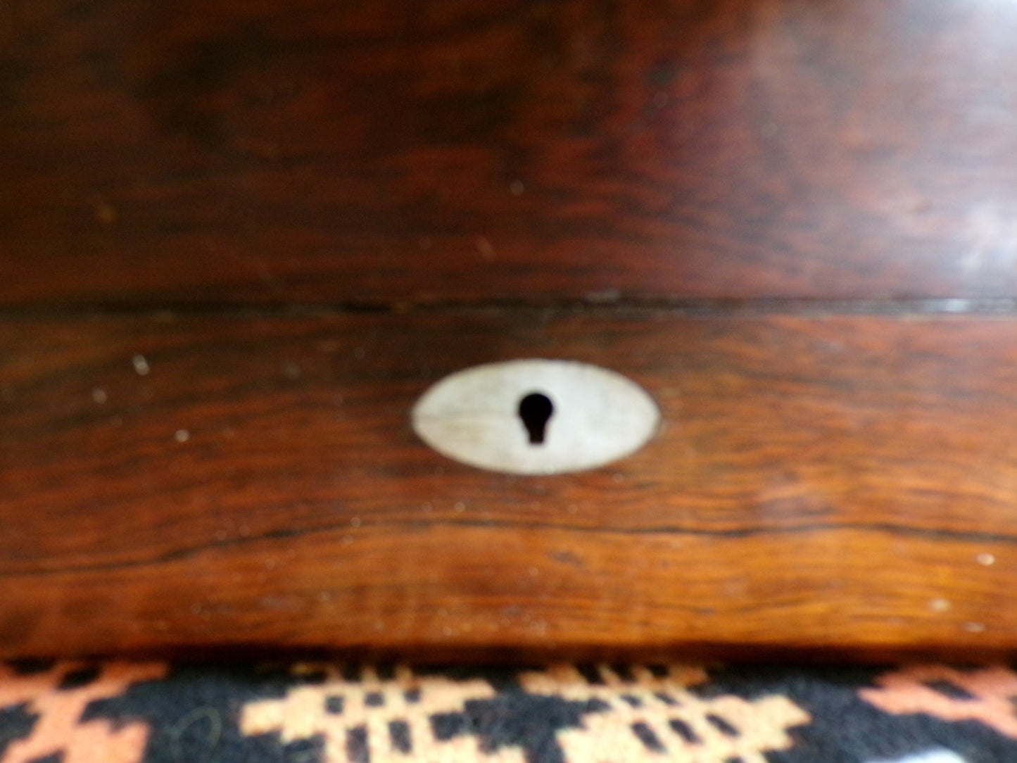 Victorian boxes - one work box, the other a jewellery box