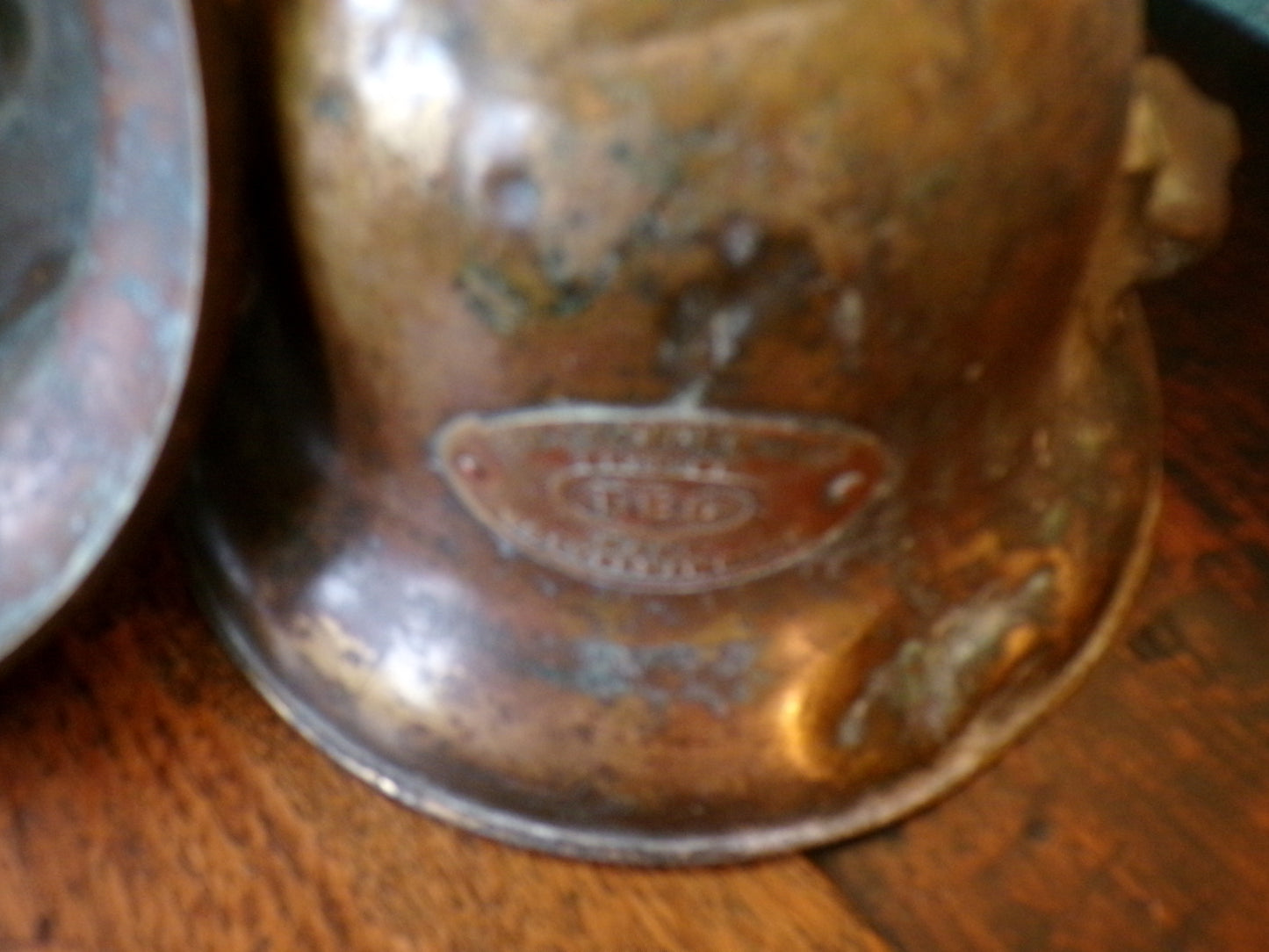 Edwardian industrial copper shades