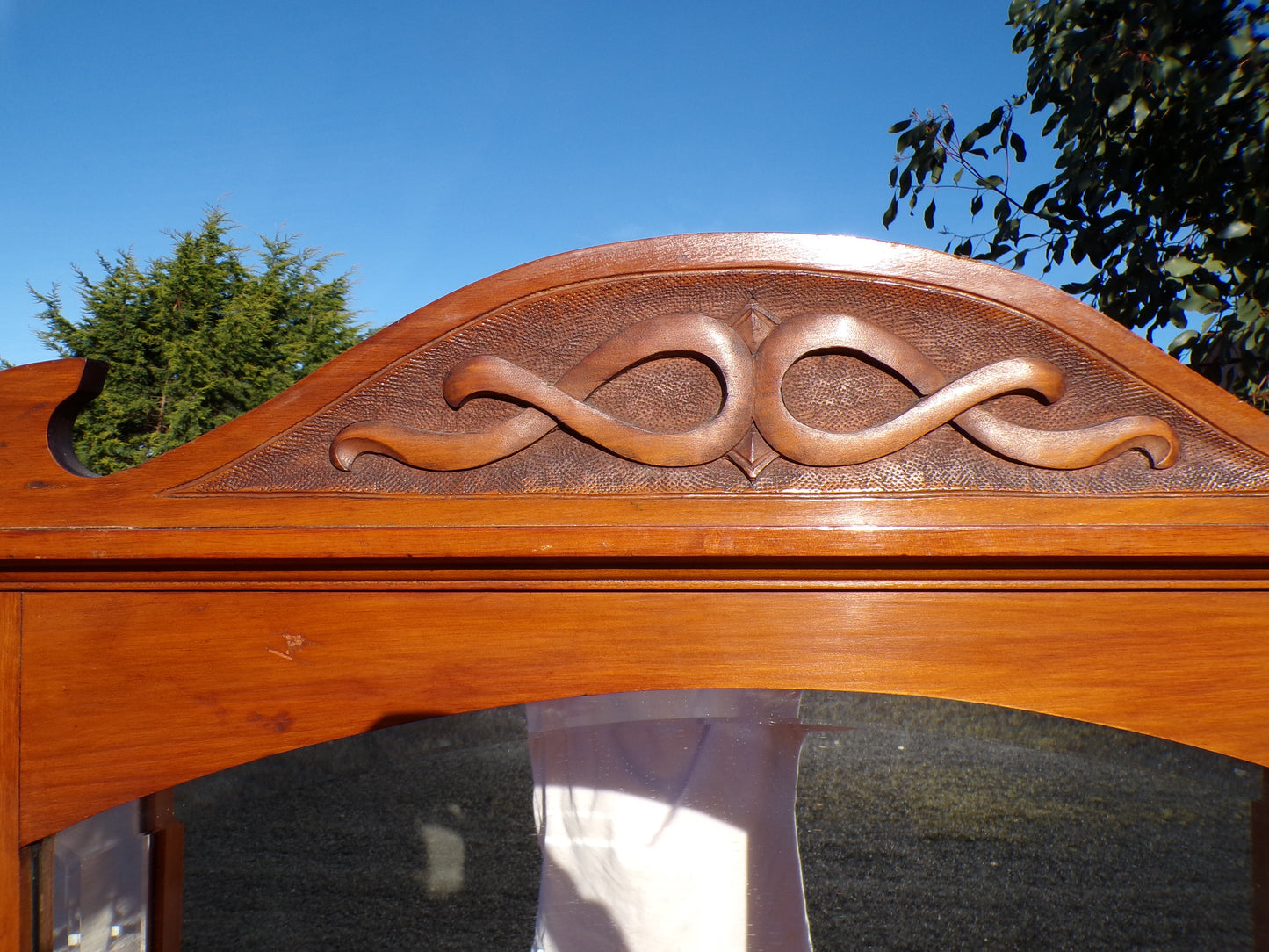 Art Nouveau satin wood dressing table