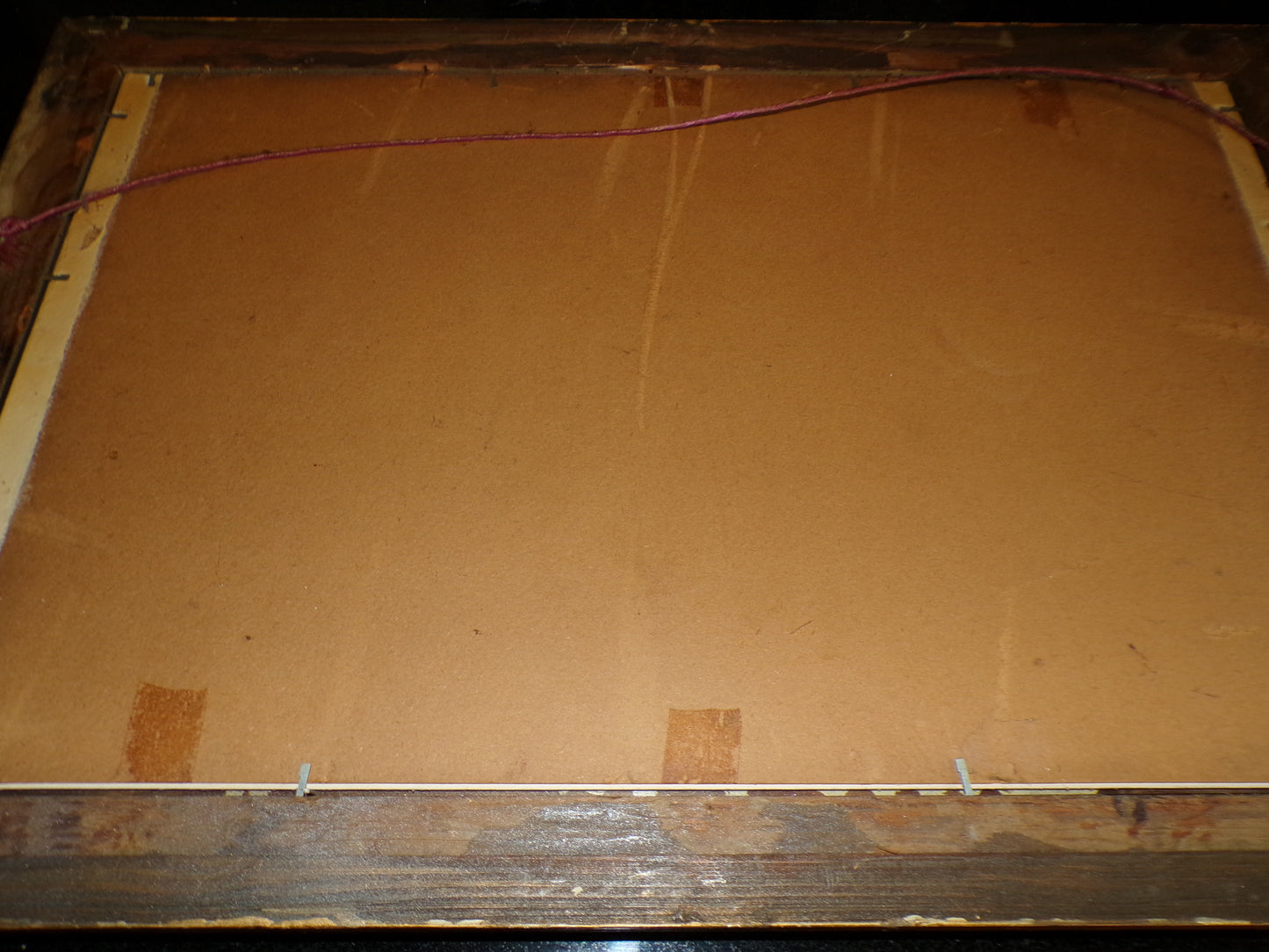 Two late 19th/early 20th C landscape water colours in gilt frame