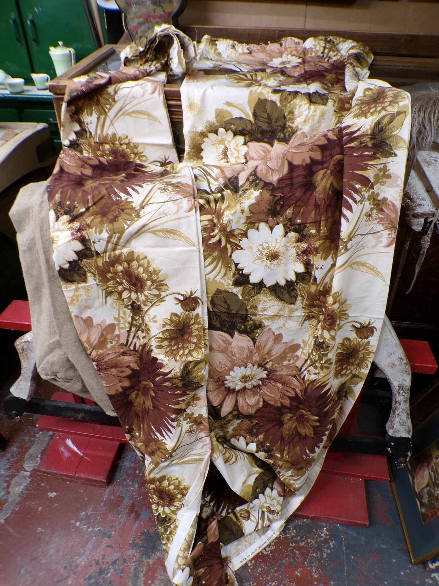 Mid century vintage curtains