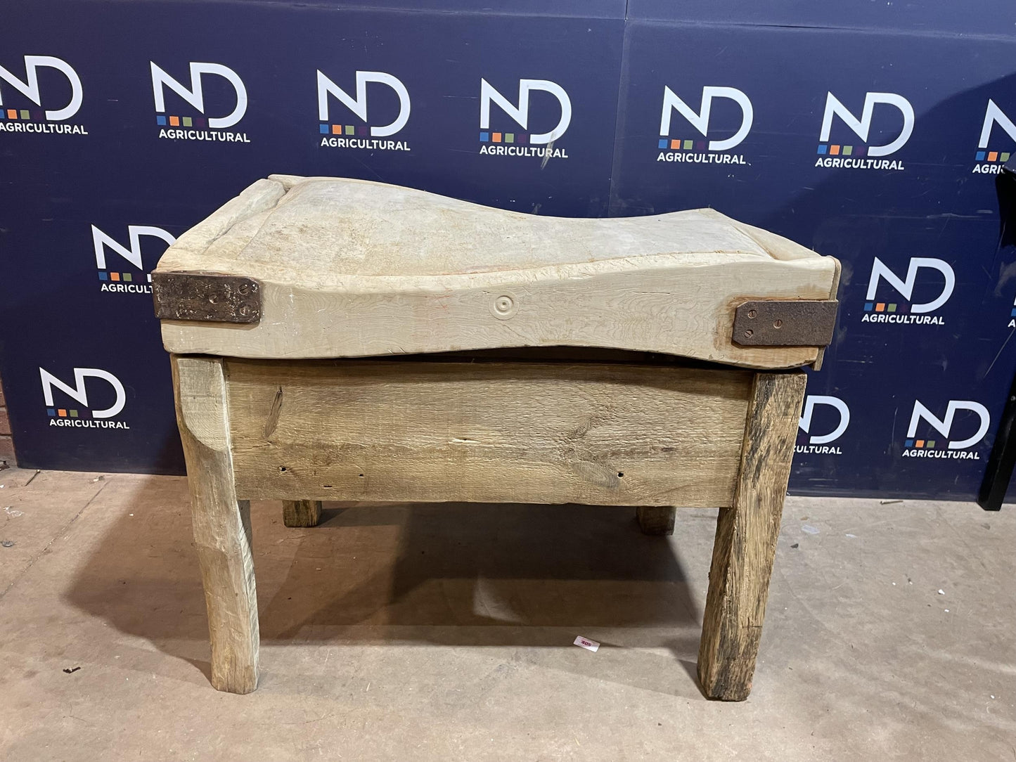 Large antique butcher's block