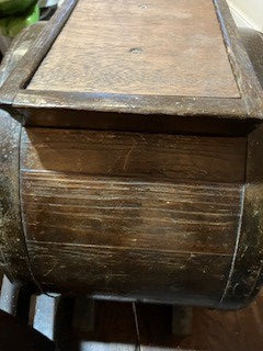 Nineteenth century oak top butter churner