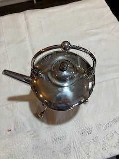 Silver plated spirit kettle