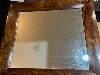 Nineteenth century rosewood square mirror