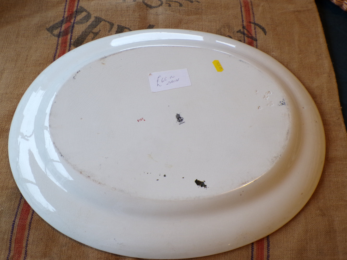 Large sized meat platter antique. Indian tree pattern