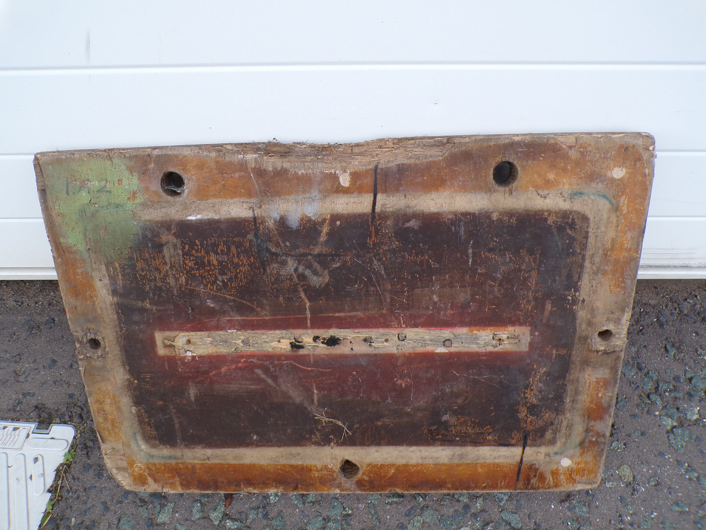 Industrial mould - painted wood