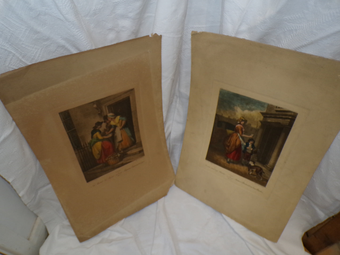 The Cries of London - hand tinted engravings