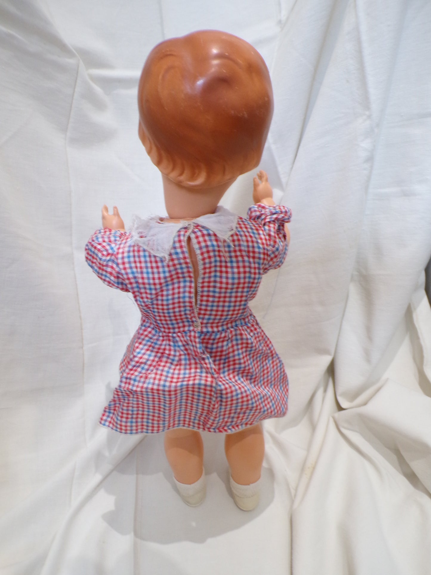 Nightmare-inducing mid century jointed doll