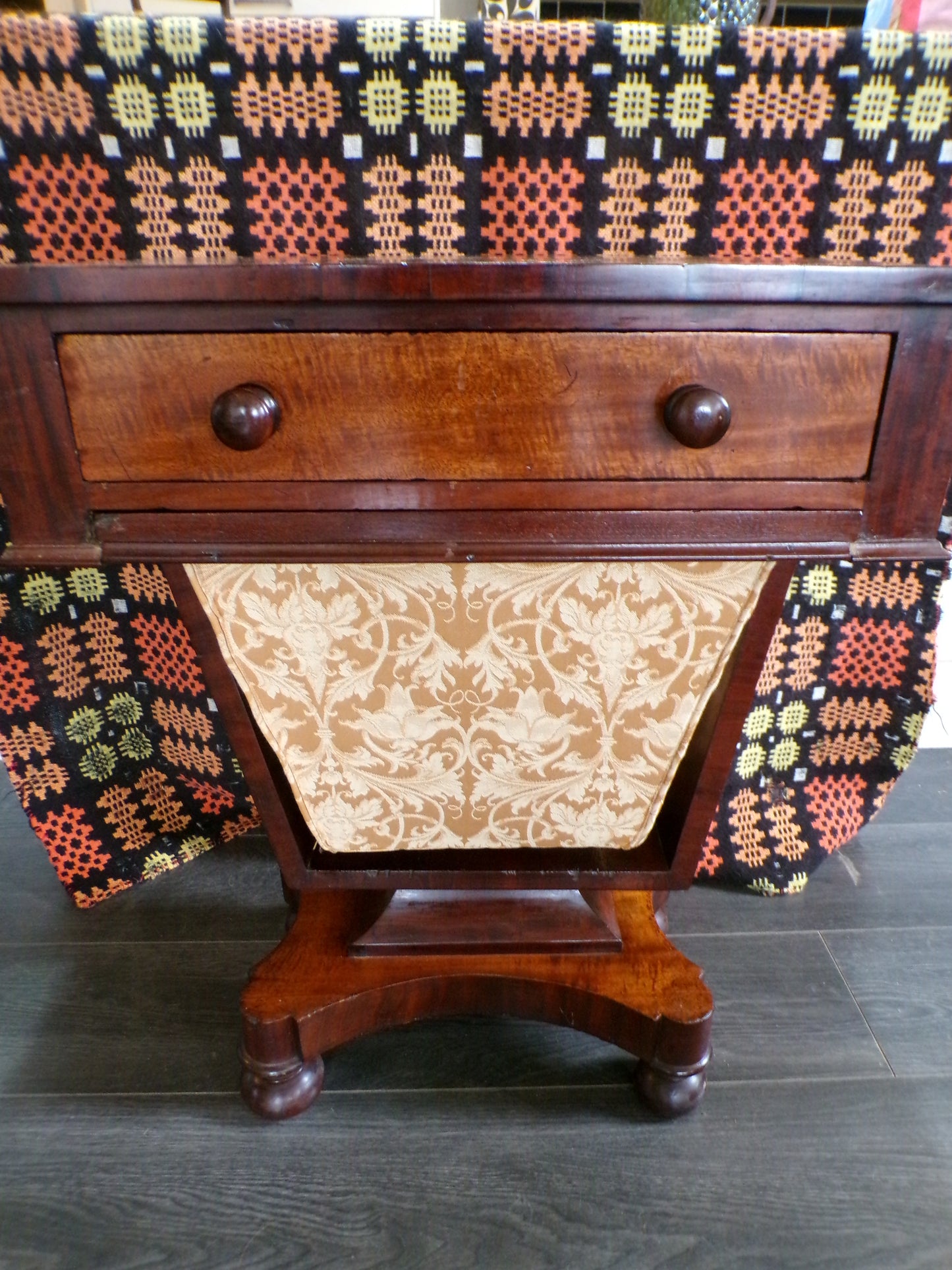 Victorian mahogany sewing table