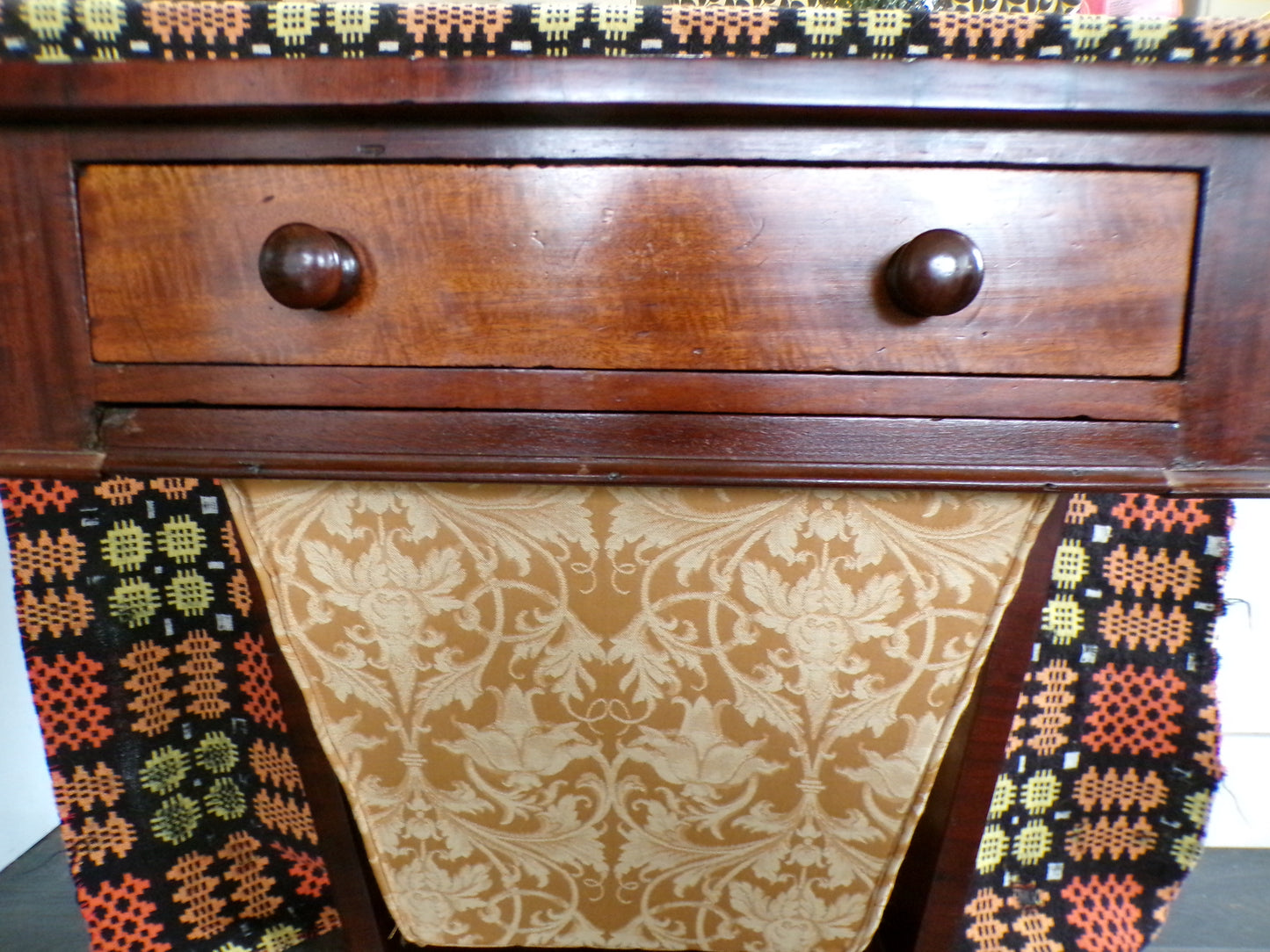 Victorian mahogany sewing table