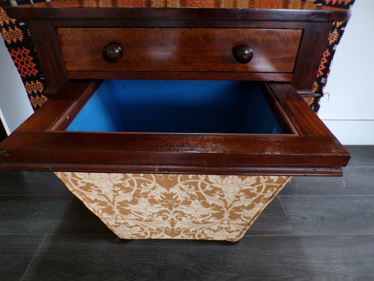 Victorian mahogany sewing table