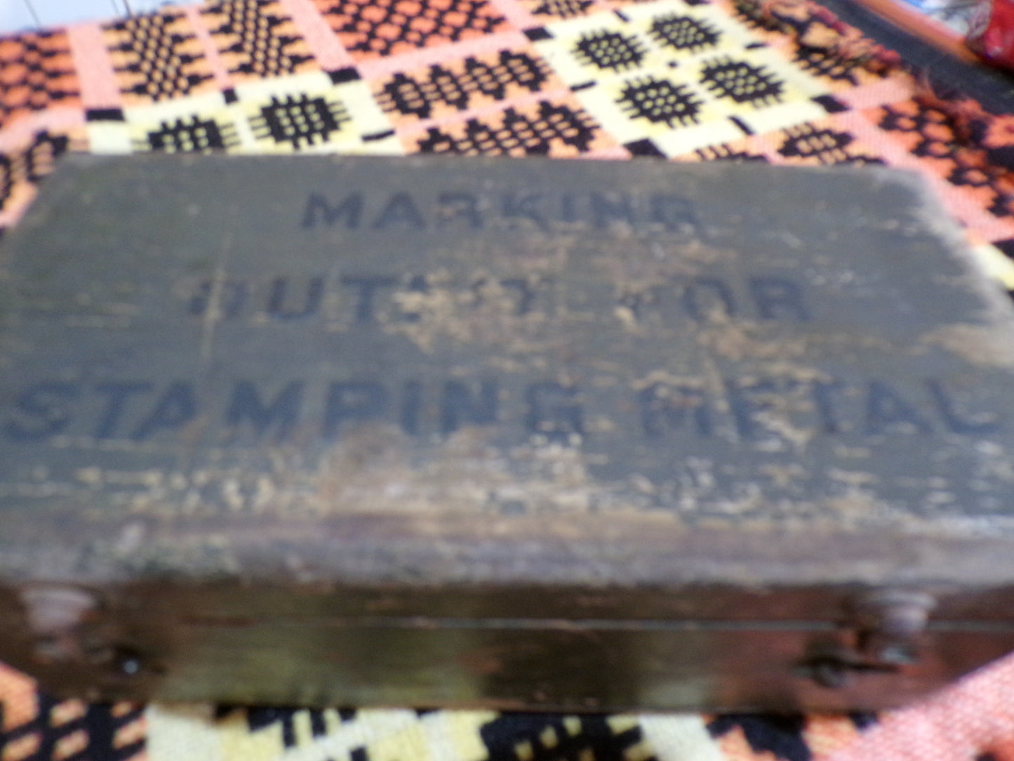 Jas. H Matthews dog tag/army equipment stamping kit 1942
