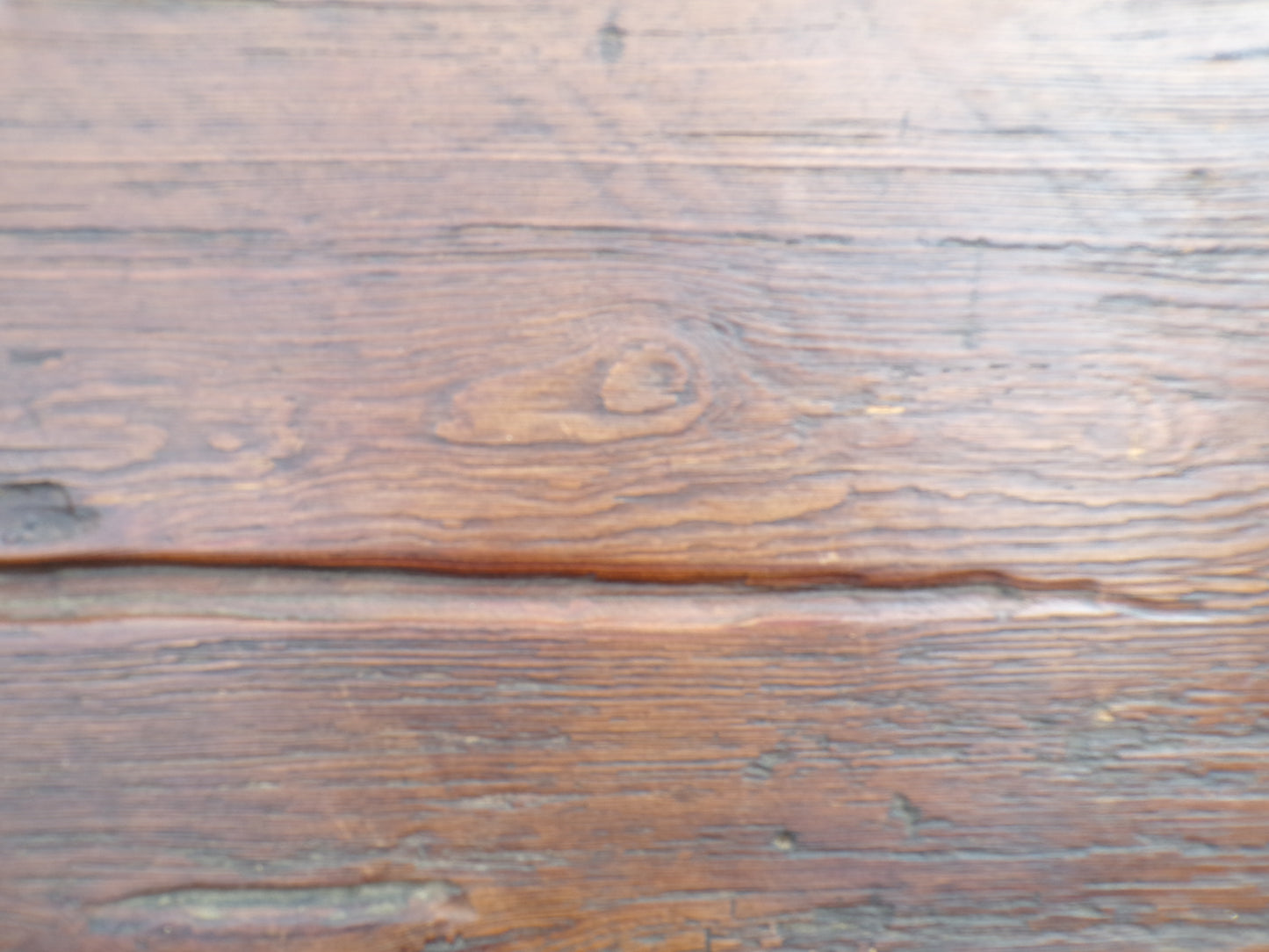 Rustic oak bench