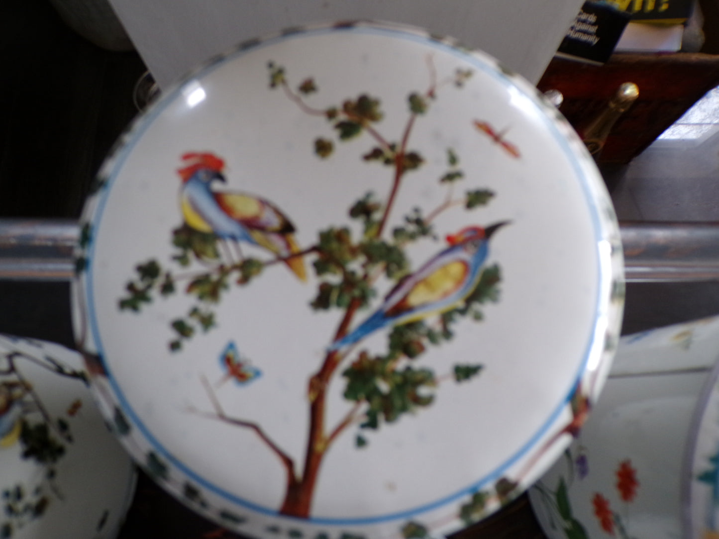 Pretty French enamel tins - vintage