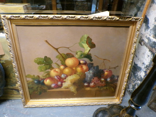 Oil on board - still life