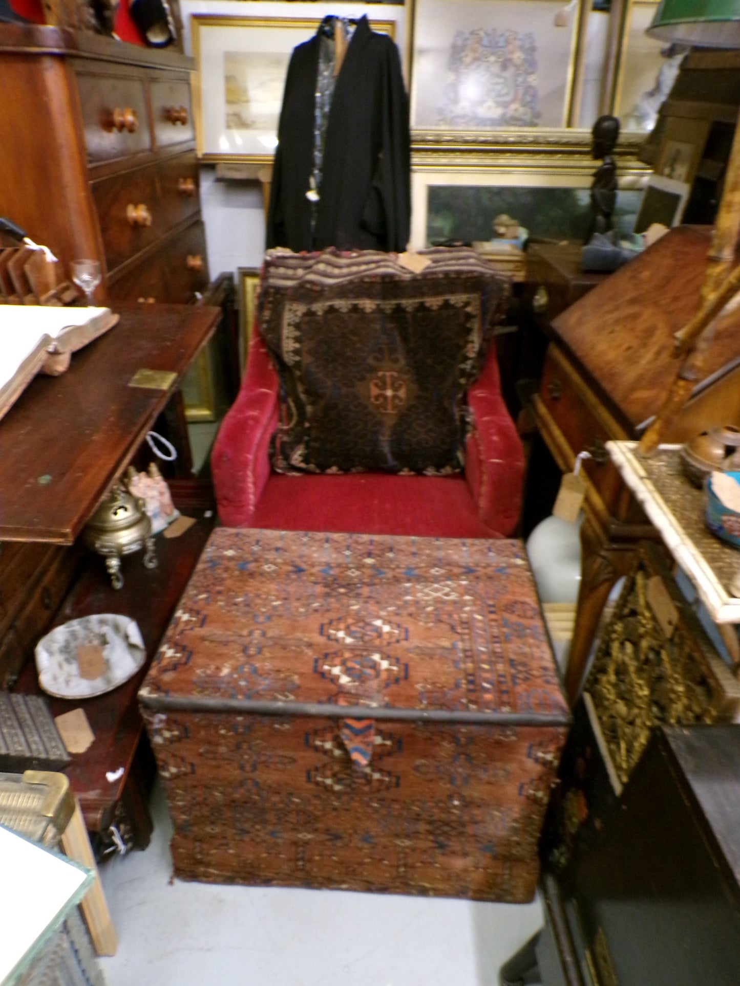 Armchair and footstool