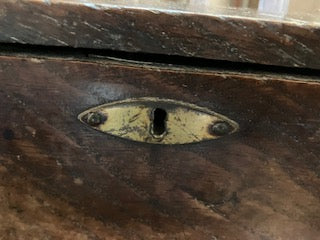 Old oak, rustic storage box - possibly for letters?