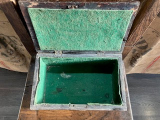 Old oak, rustic storage box - possibly for letters?