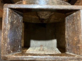Nineteenth century oak top butter churner
