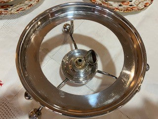 Silver plated spirit kettle
