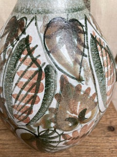 Mid C Denbigh ware jug - signed by the artist
