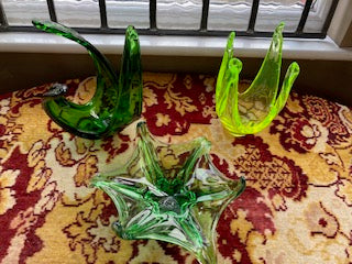Mid C Murano style art glass - set of three