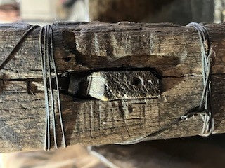 Beautiful rustic farm-made square bucket